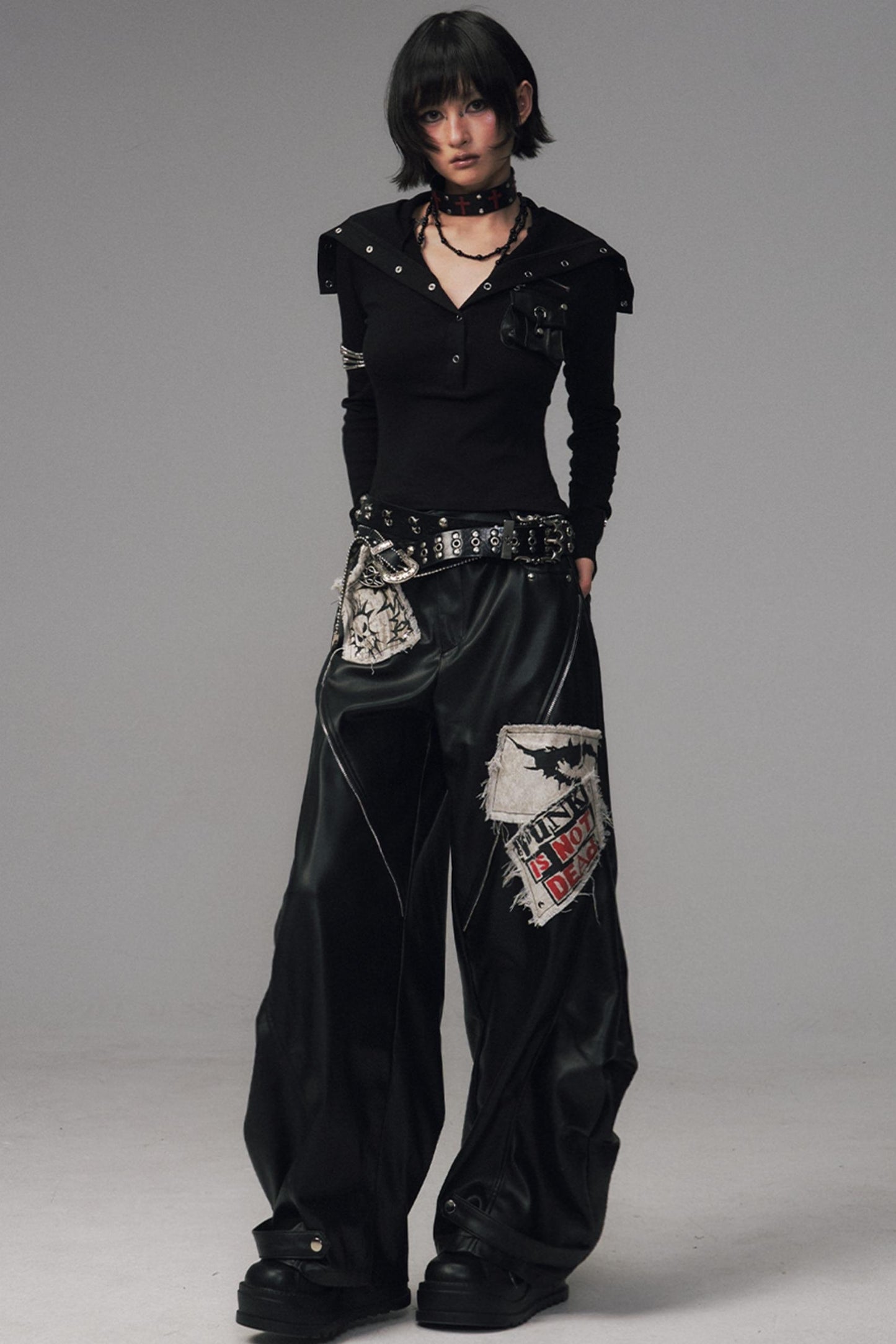 Lost Split Leather Pants