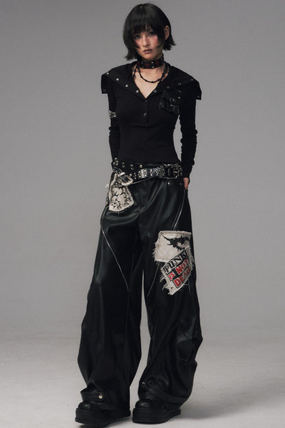 Lost Split Leather Pants