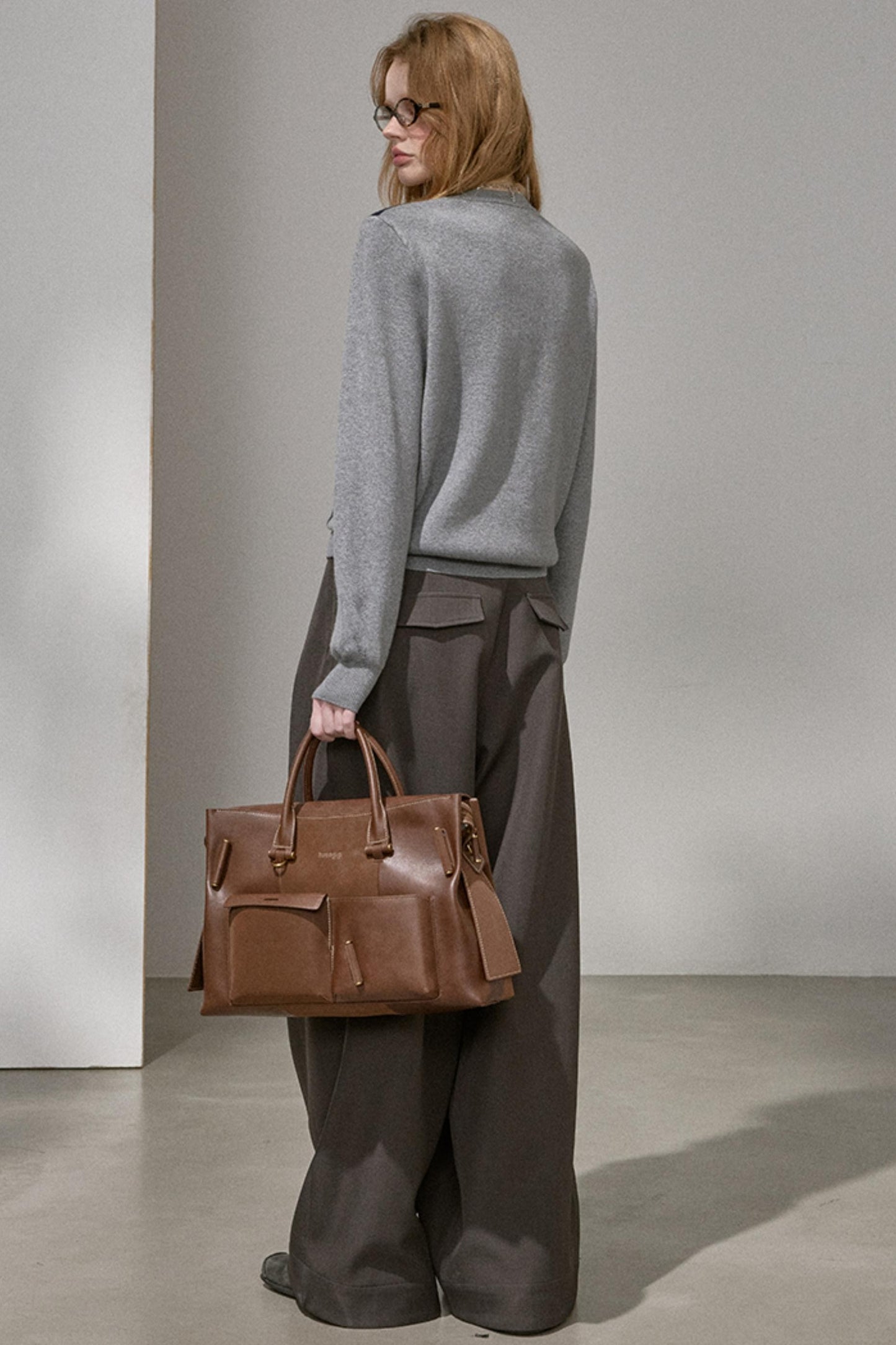 Retro Color-Blocked Knitted Top