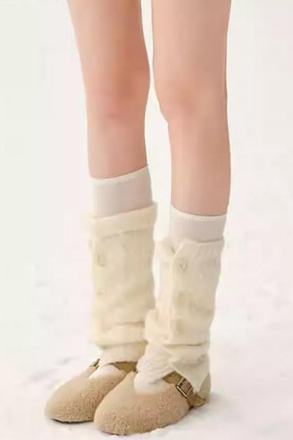 Warm Wool Blend Knit Socks