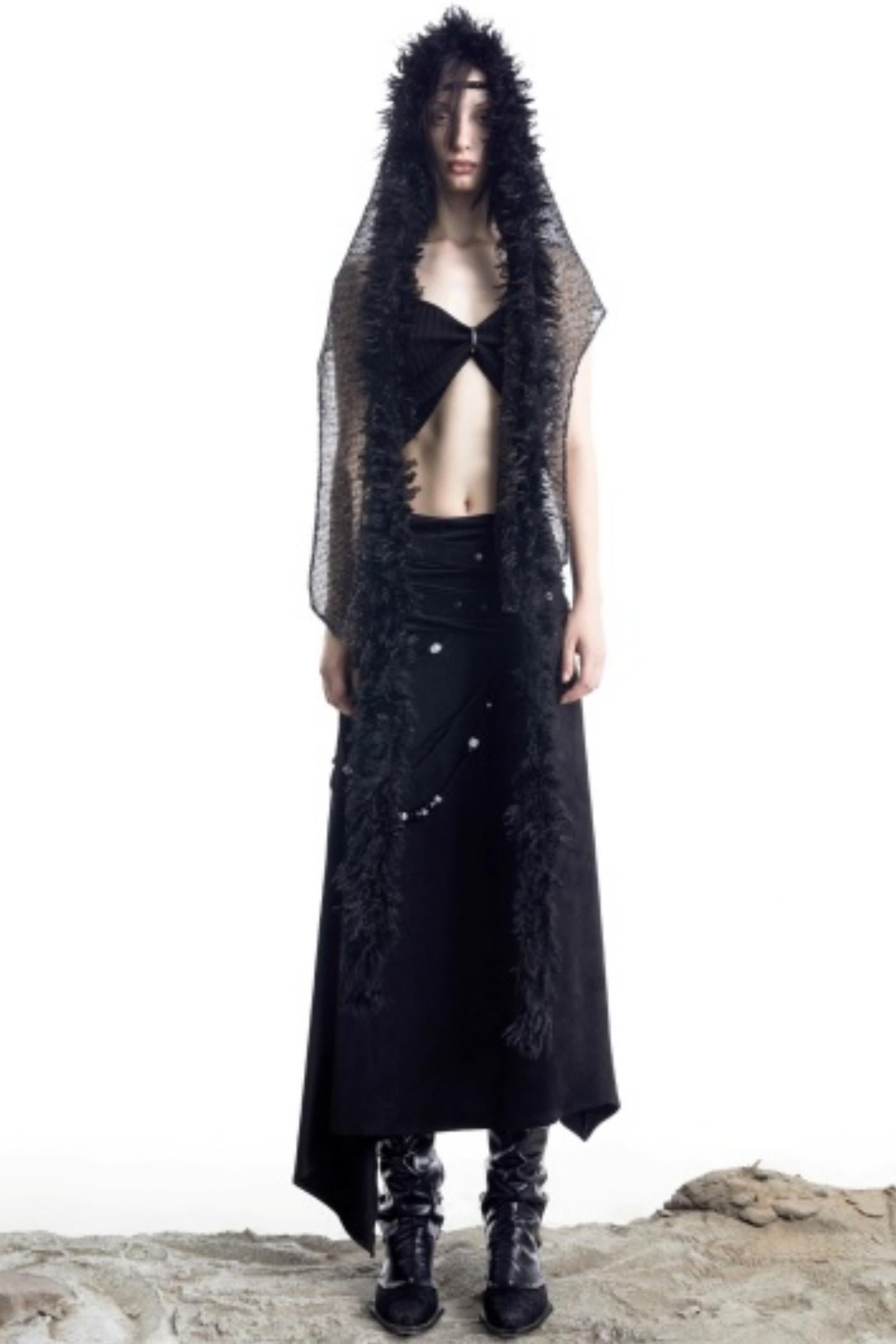 Snow Particles Wool Scarf