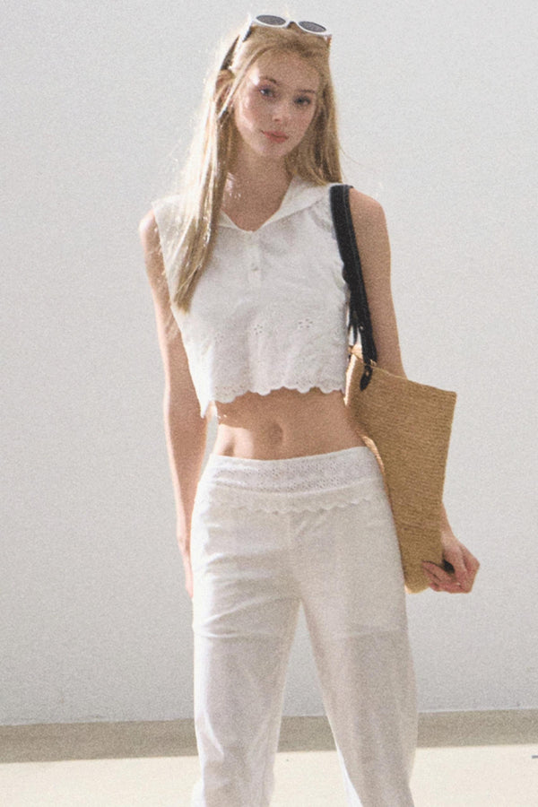 Cotton Tank & Pleated Skirt Set-Up