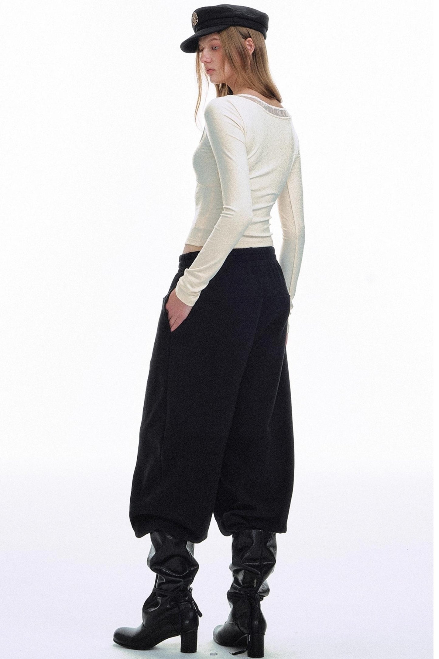 Twisted Lace Knit Top