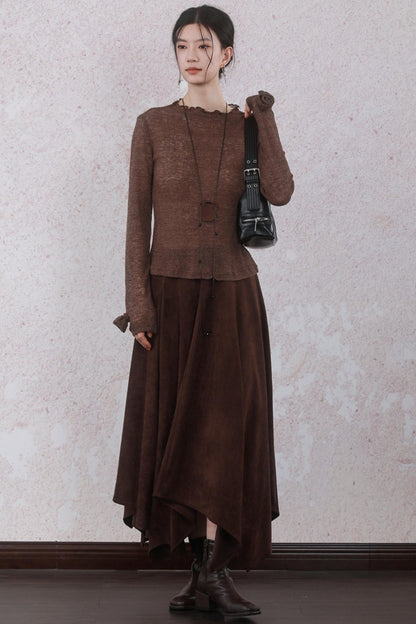Chestnut Brown Skirt
