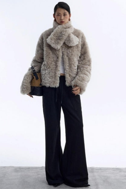 Double-Layer Black Sweatpants