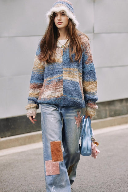 Blue Floral Bucket Hat