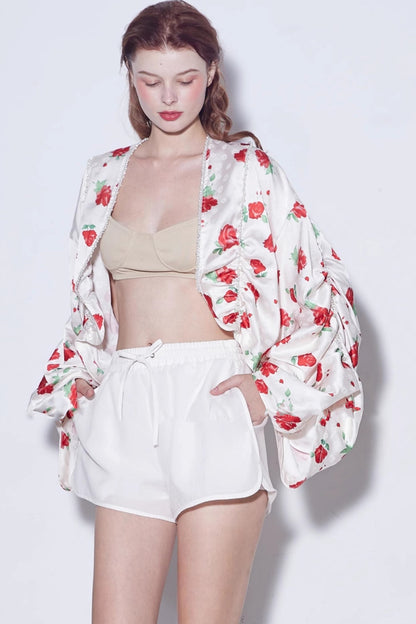 Deconstructed Rose Beaded Jacket