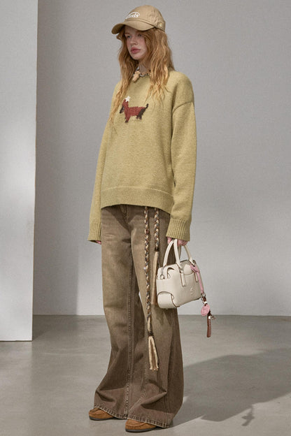 Holiday Dachshund Sweater Top