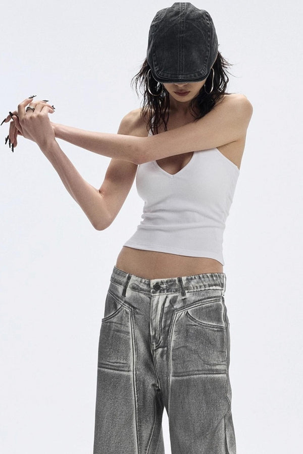 Deep Black Slim Vest