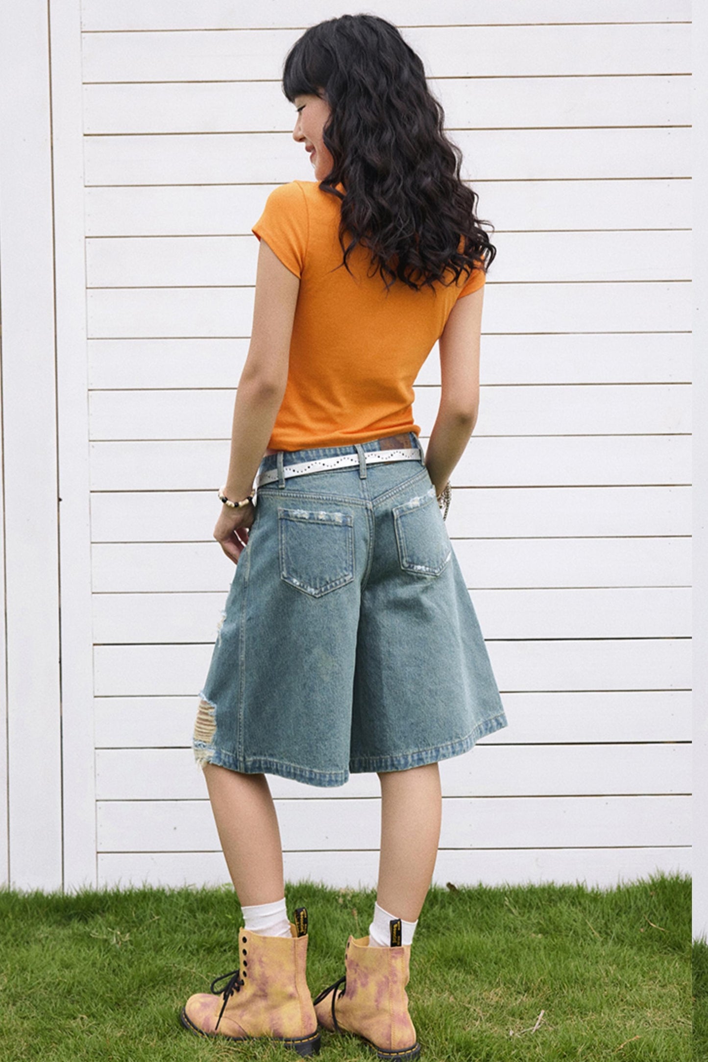 Moss Denim Shorts