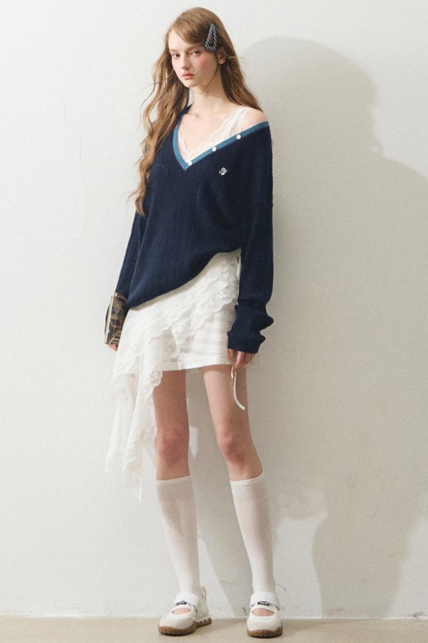 French Mint Sweater Touch Sundress Set-Up