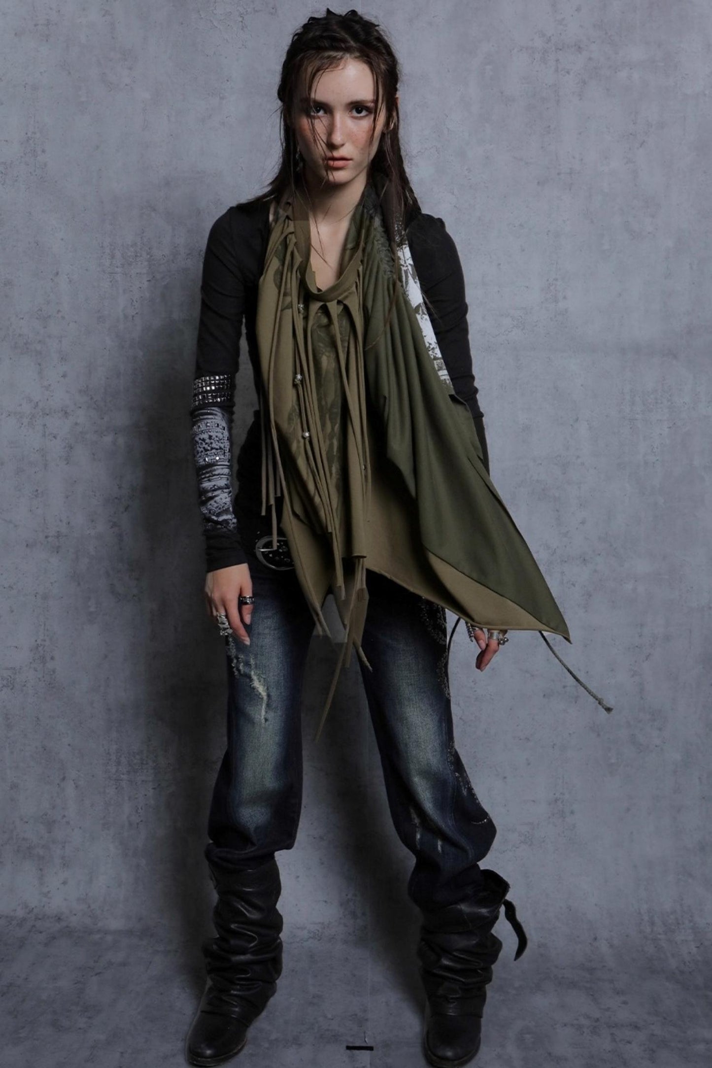 Autumn Original Fringe Wrap Skirt