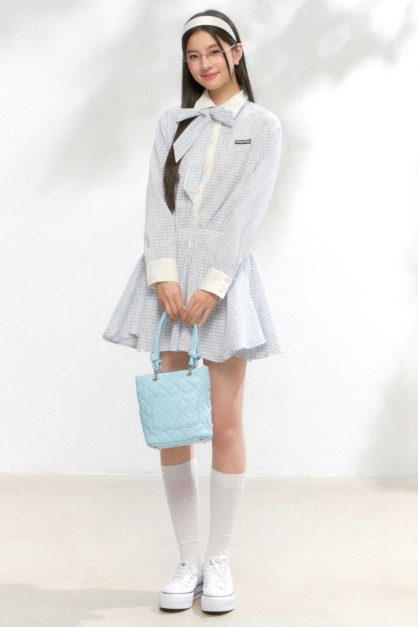 Autumn White Shirt Dress