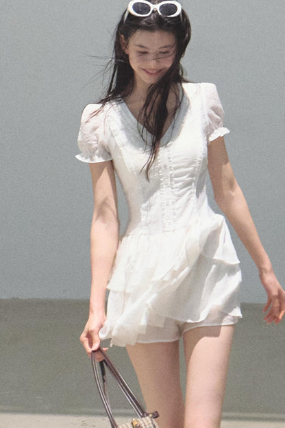 Blue Hour V-neck Dress