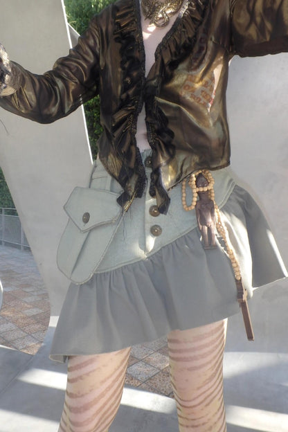 Hand-Painted Striped Ultra-Thin Stockings