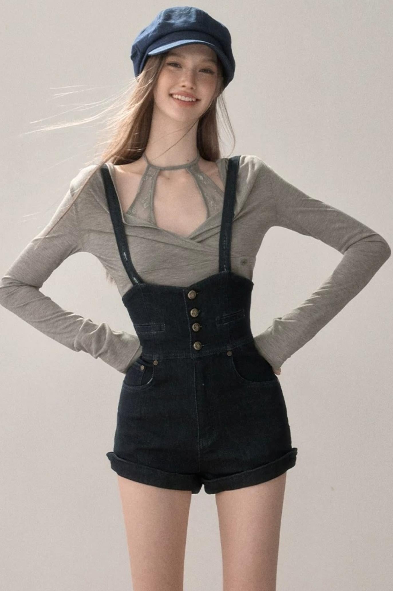 Lace Splicing Halter Top