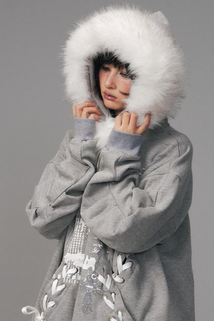 Back Garden Light Zipper Heavy Top