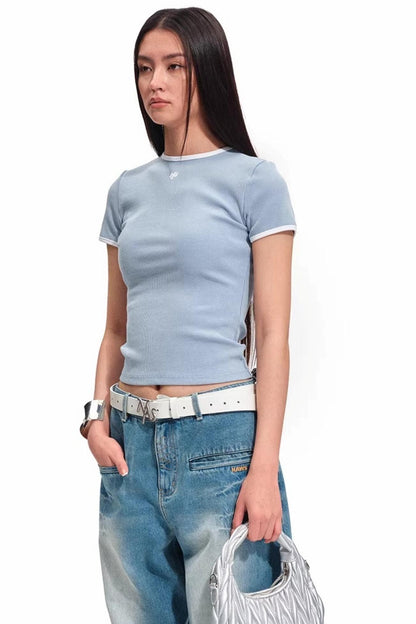 Reit-Sand-gewaschenes T-Shirt