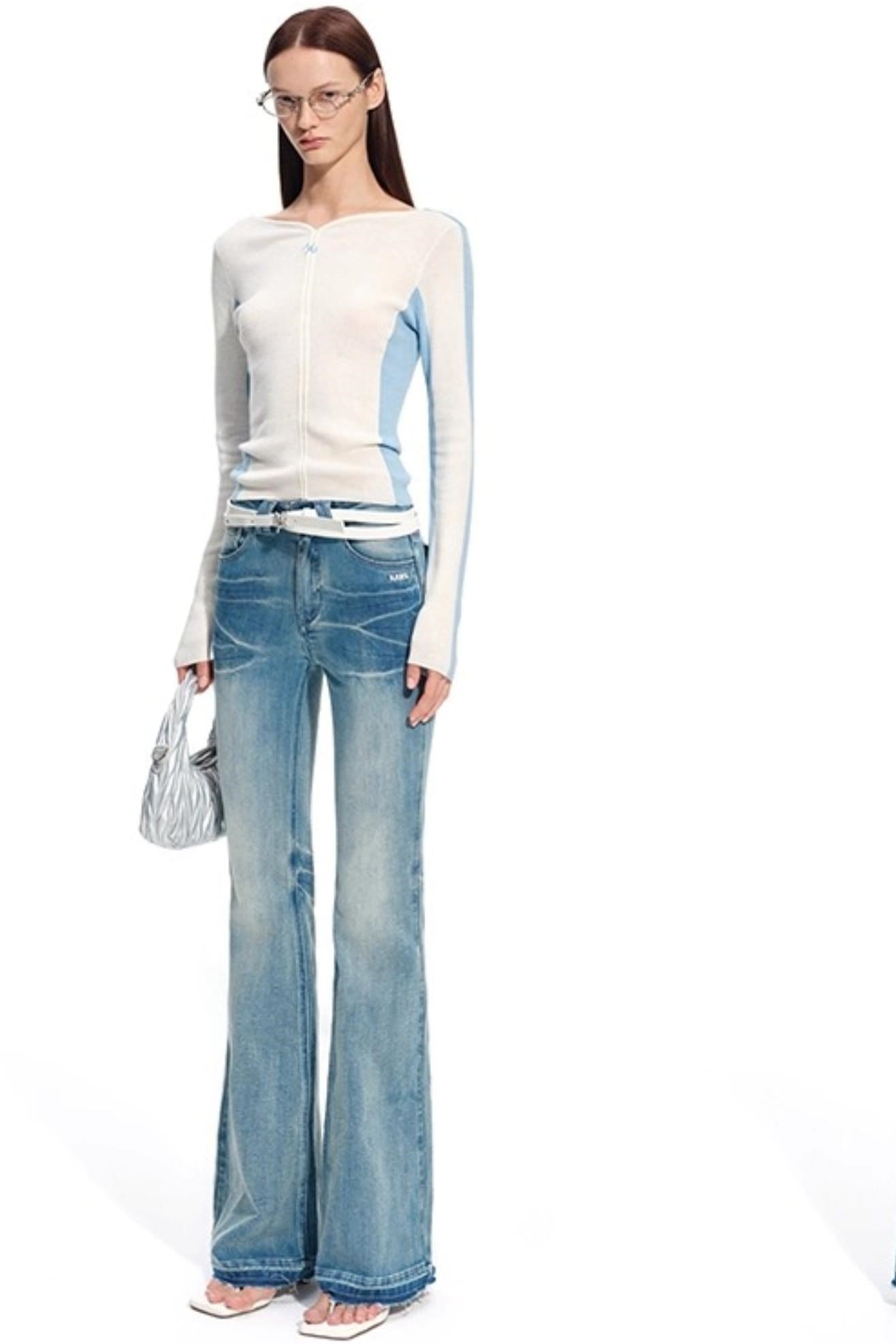 Cashmere V-Neck Contrast Cardigan