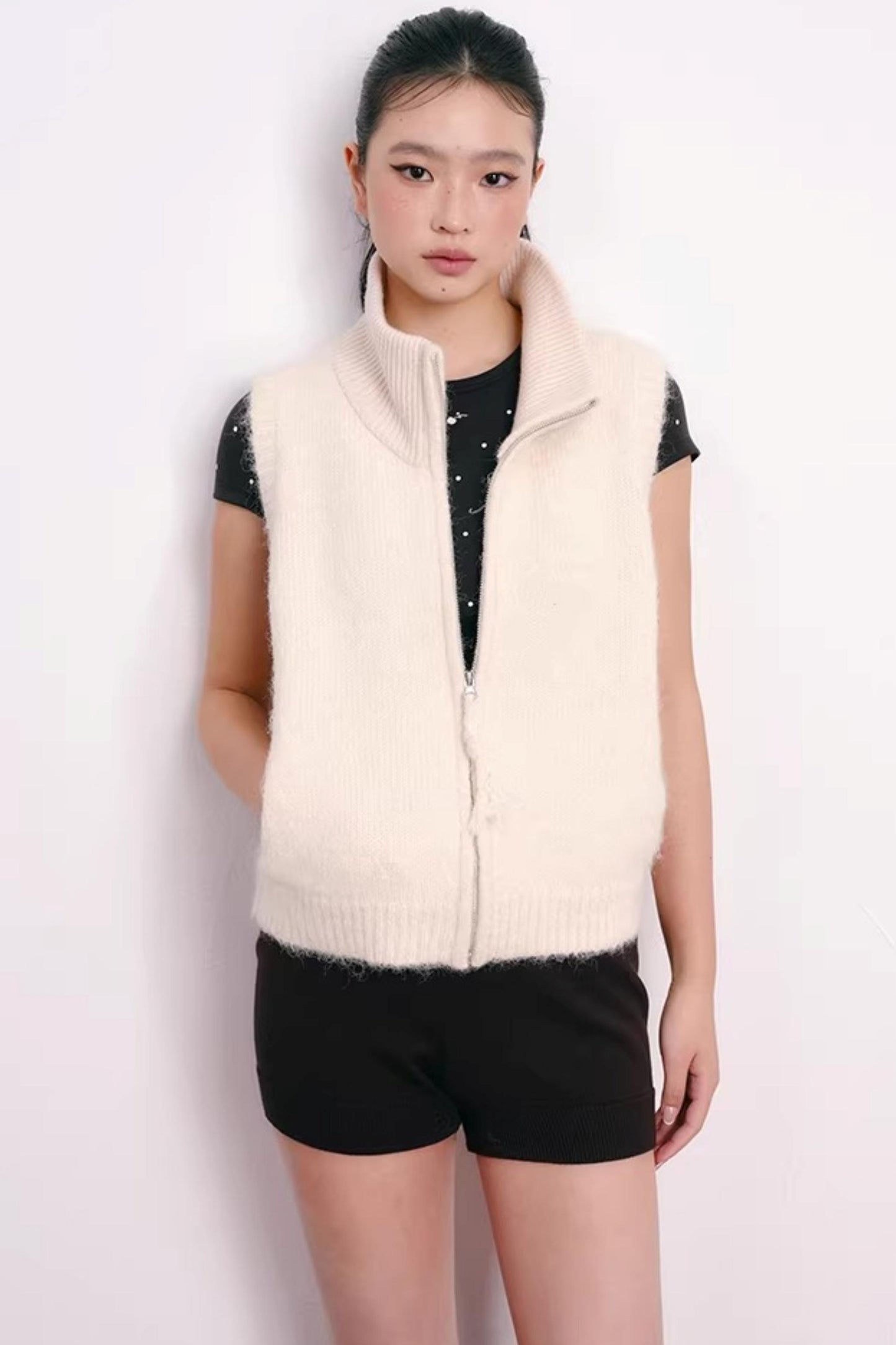 Polka Dot Lyocell Blend Top