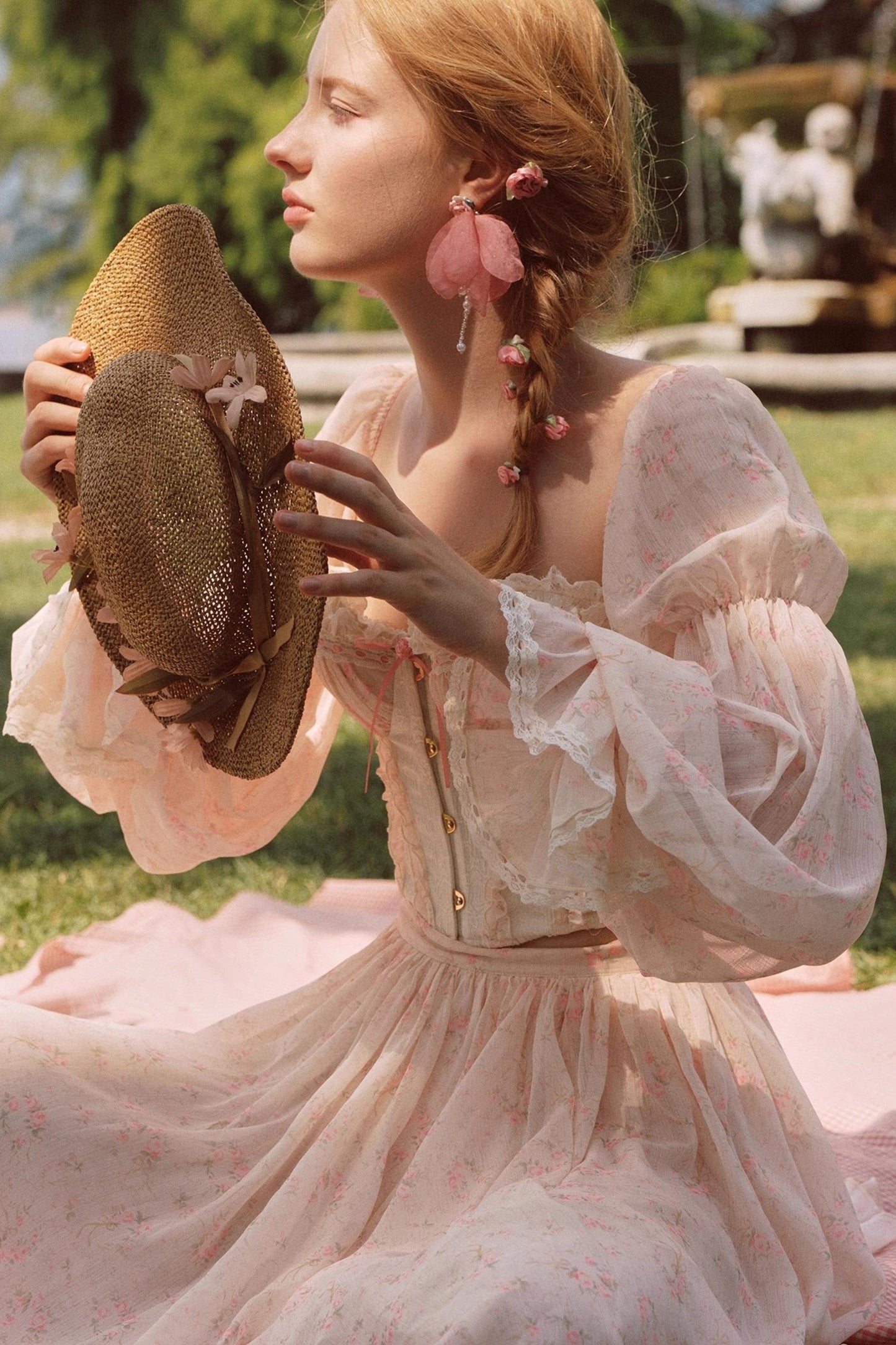 Custom Jacquard Corset Top