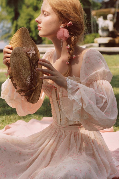 Custom Jacquard Corset Top