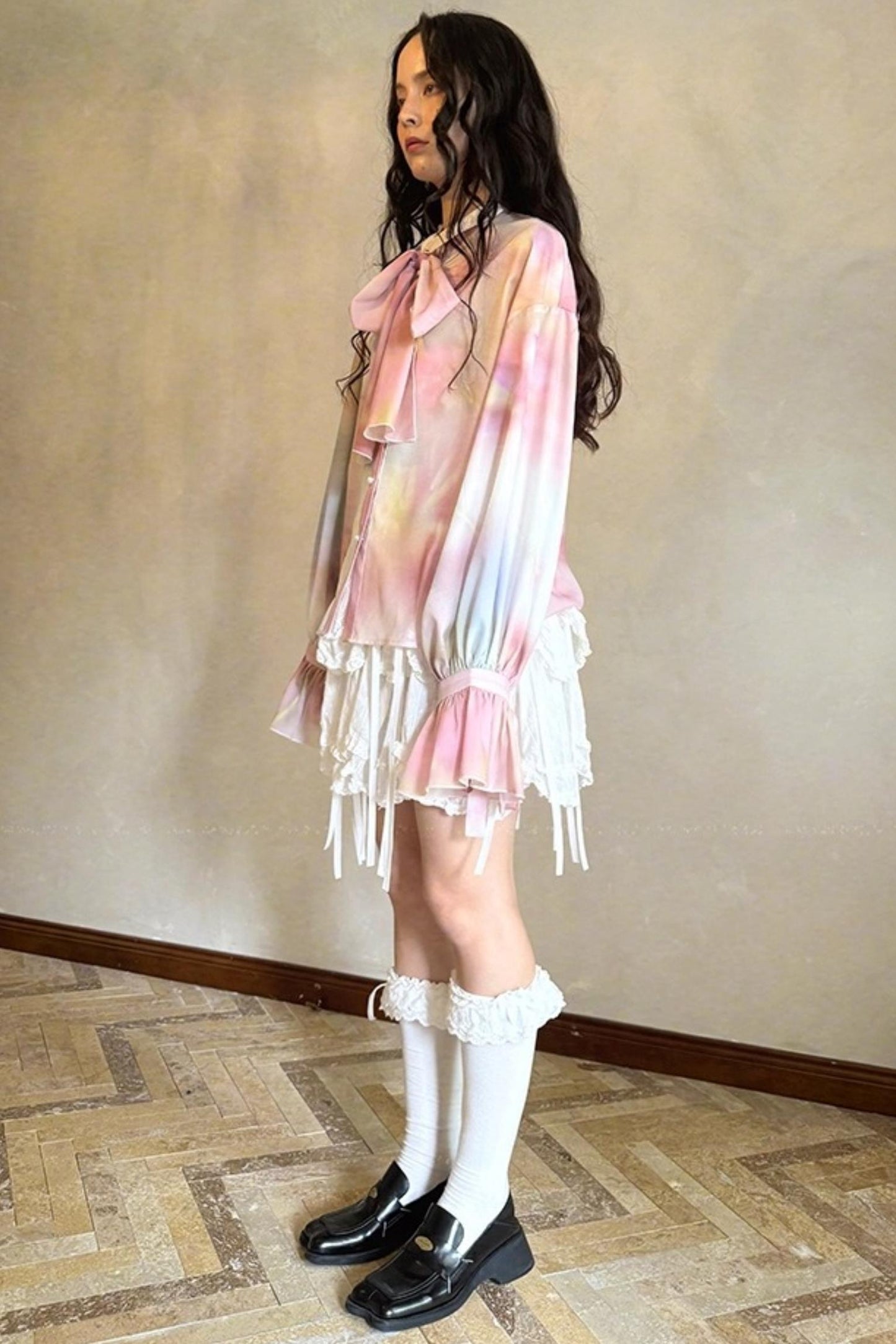 Fairy Tale Jacquard Puff Shirt