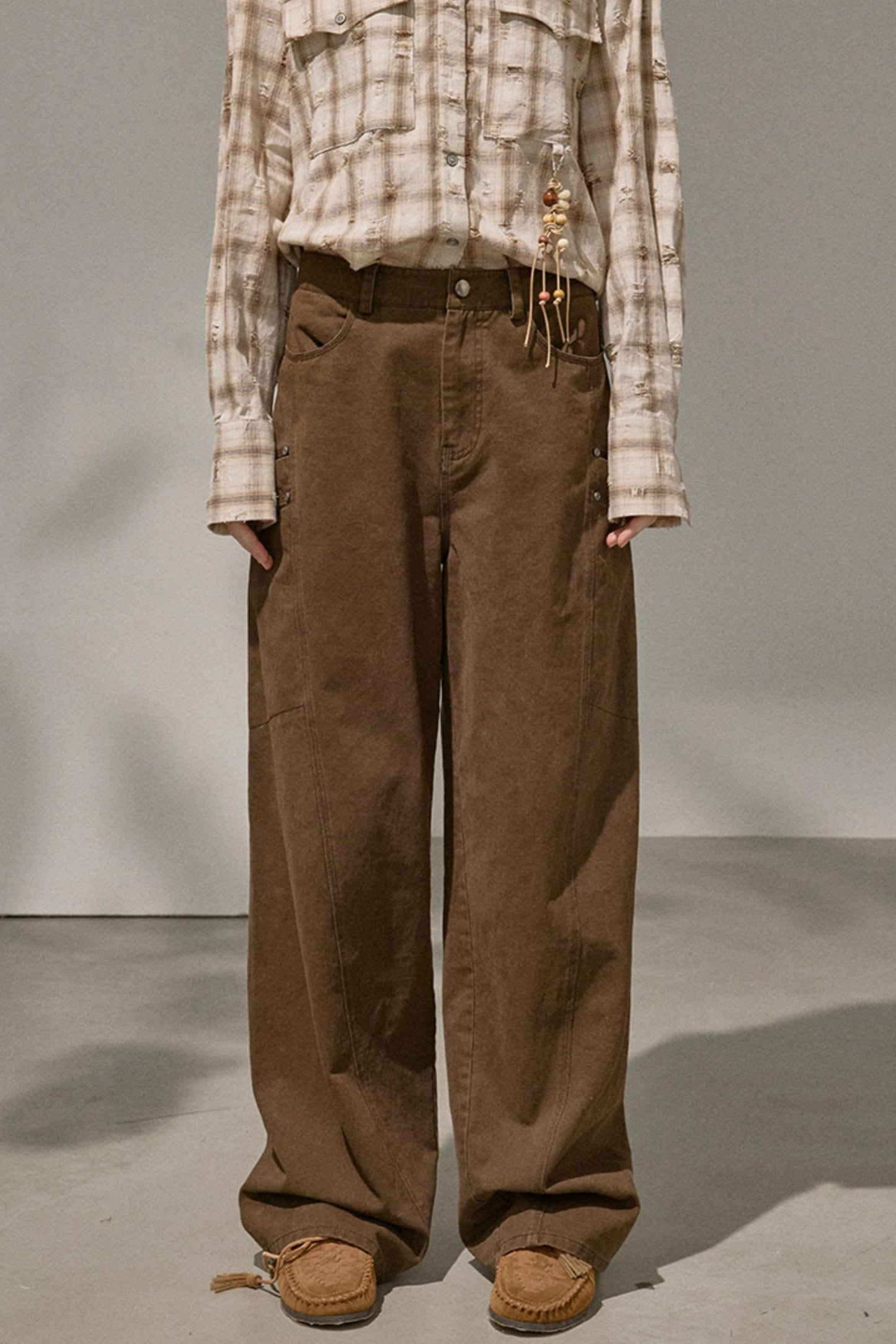 Luxury Riveted Casual Pants