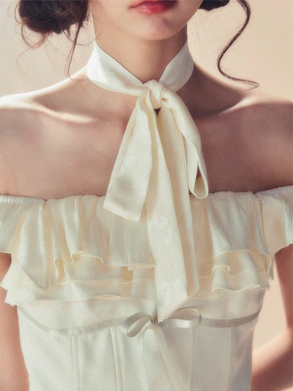 One-Shoulder Ruffle Tops