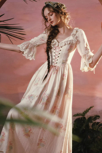 Pink Floral Dress