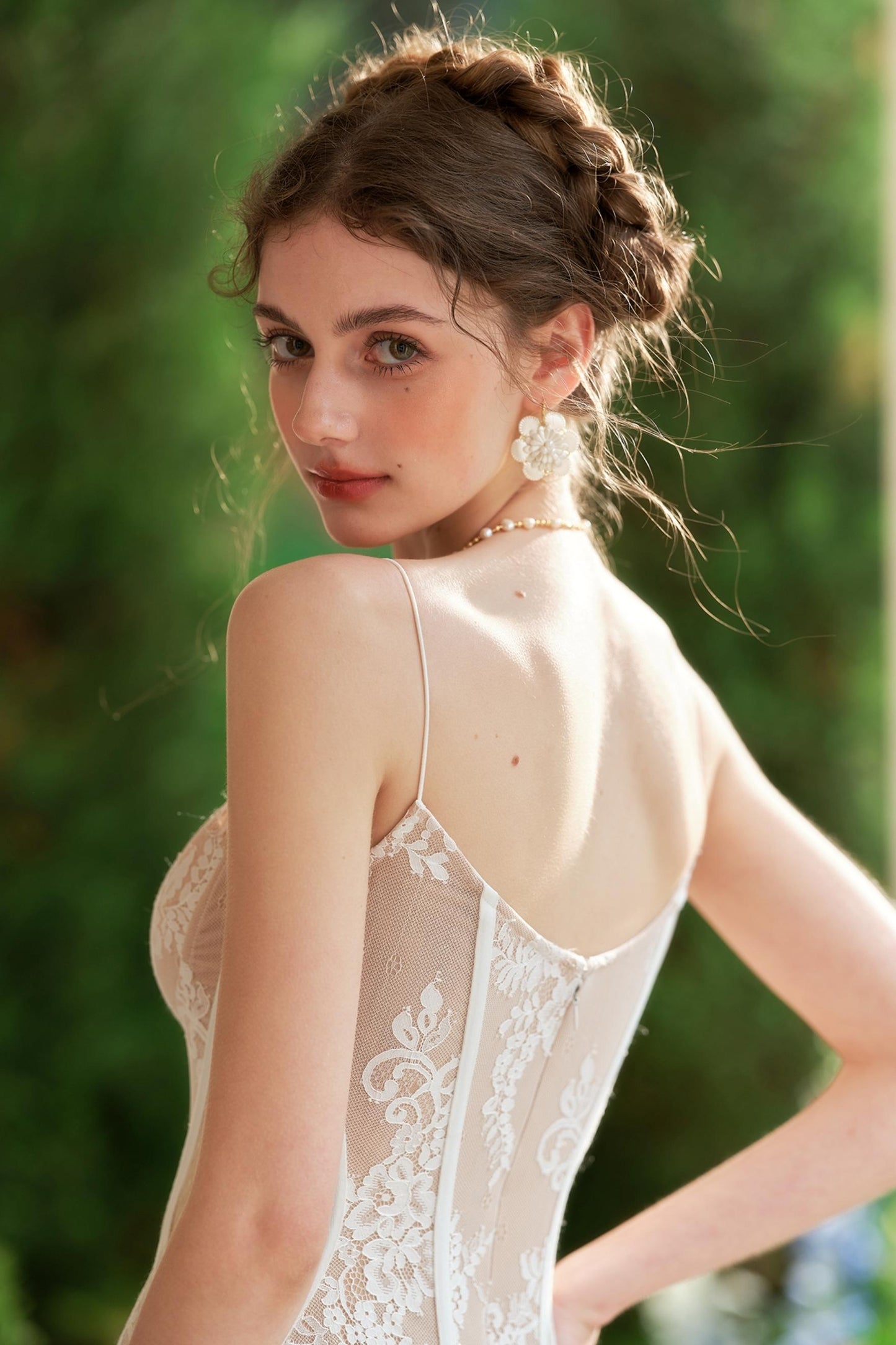 Vintage Lace Wedding Gown Dress Set-Up