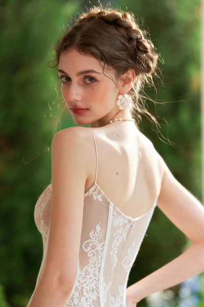 Vintage Lace Wedding Gown Dress Set-Up