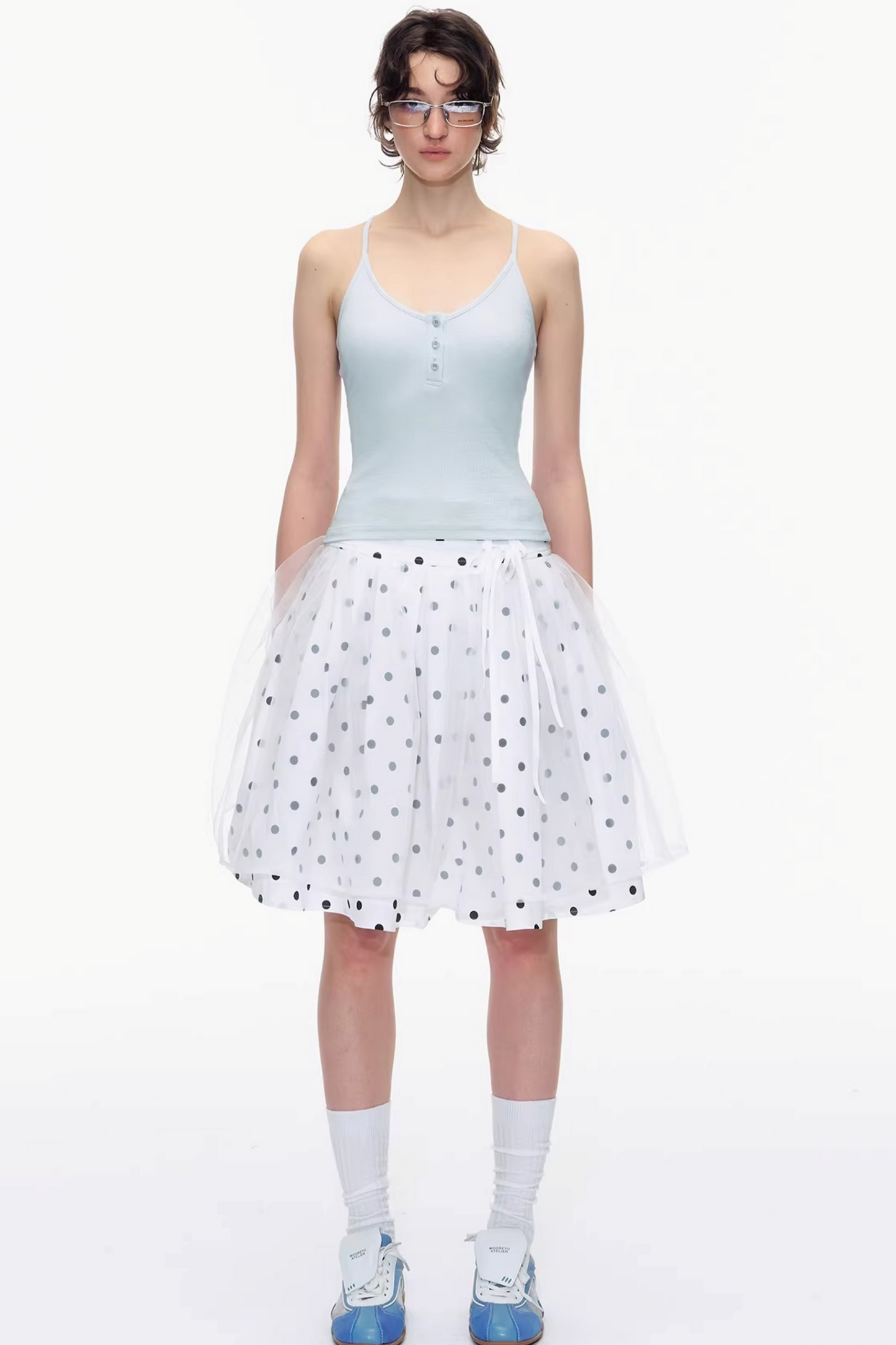 Pure Cotton Polka Dot Skirt