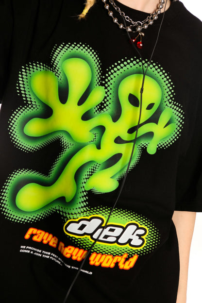 Retro Alien Streetwear Oberteil 