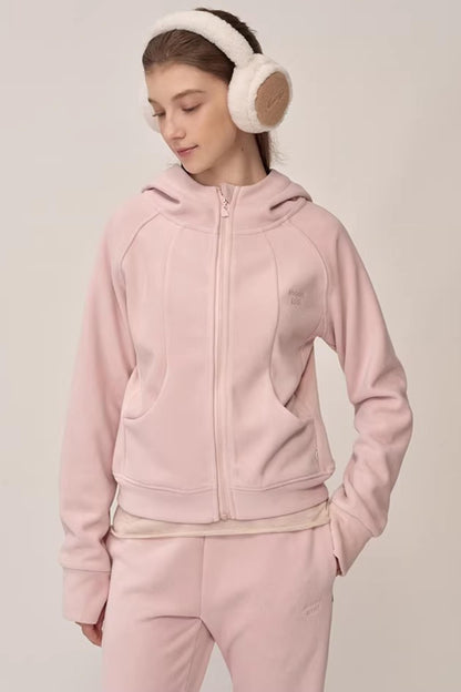 Double-Sided Fleece Hooded Jacket Set-Up