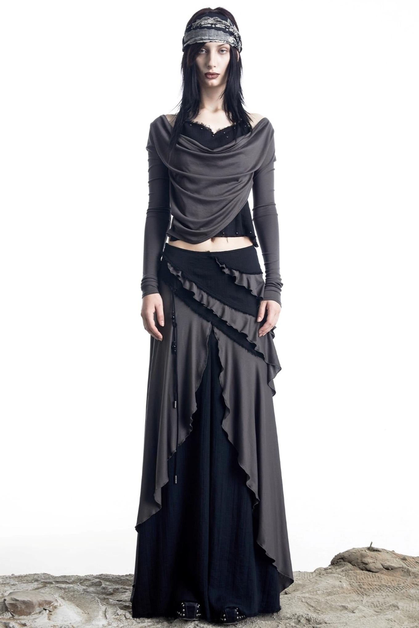 Fake Two Halterneck Swing Top