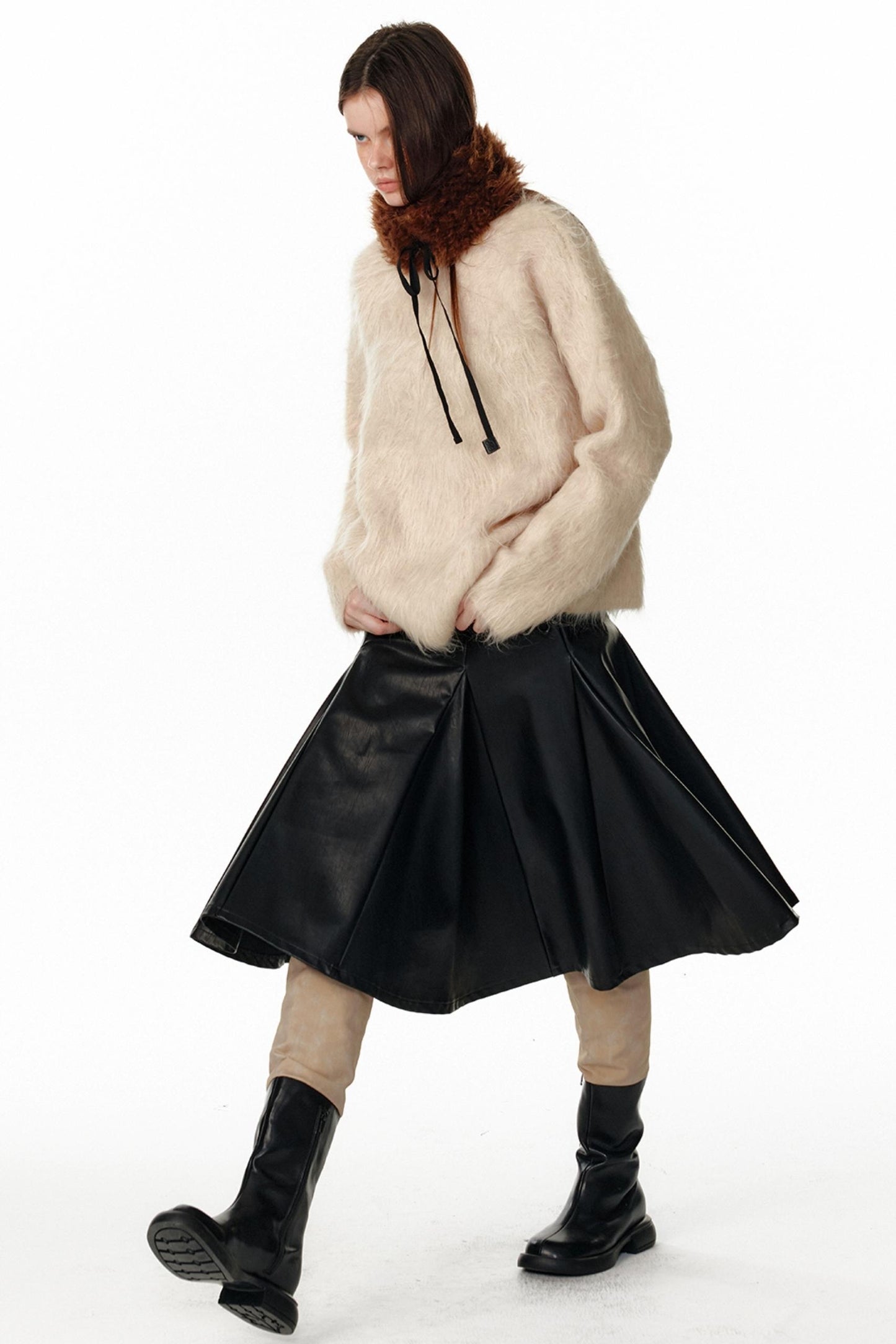 Faux Fur Collar Scarf