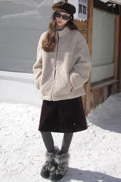 Vintage Dark Purple Velvet Skirt