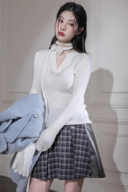 Sheep Wool Sequin Top