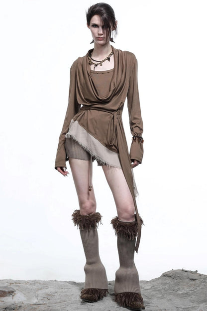 Hustle Lyocell Knit Collar T-shirt