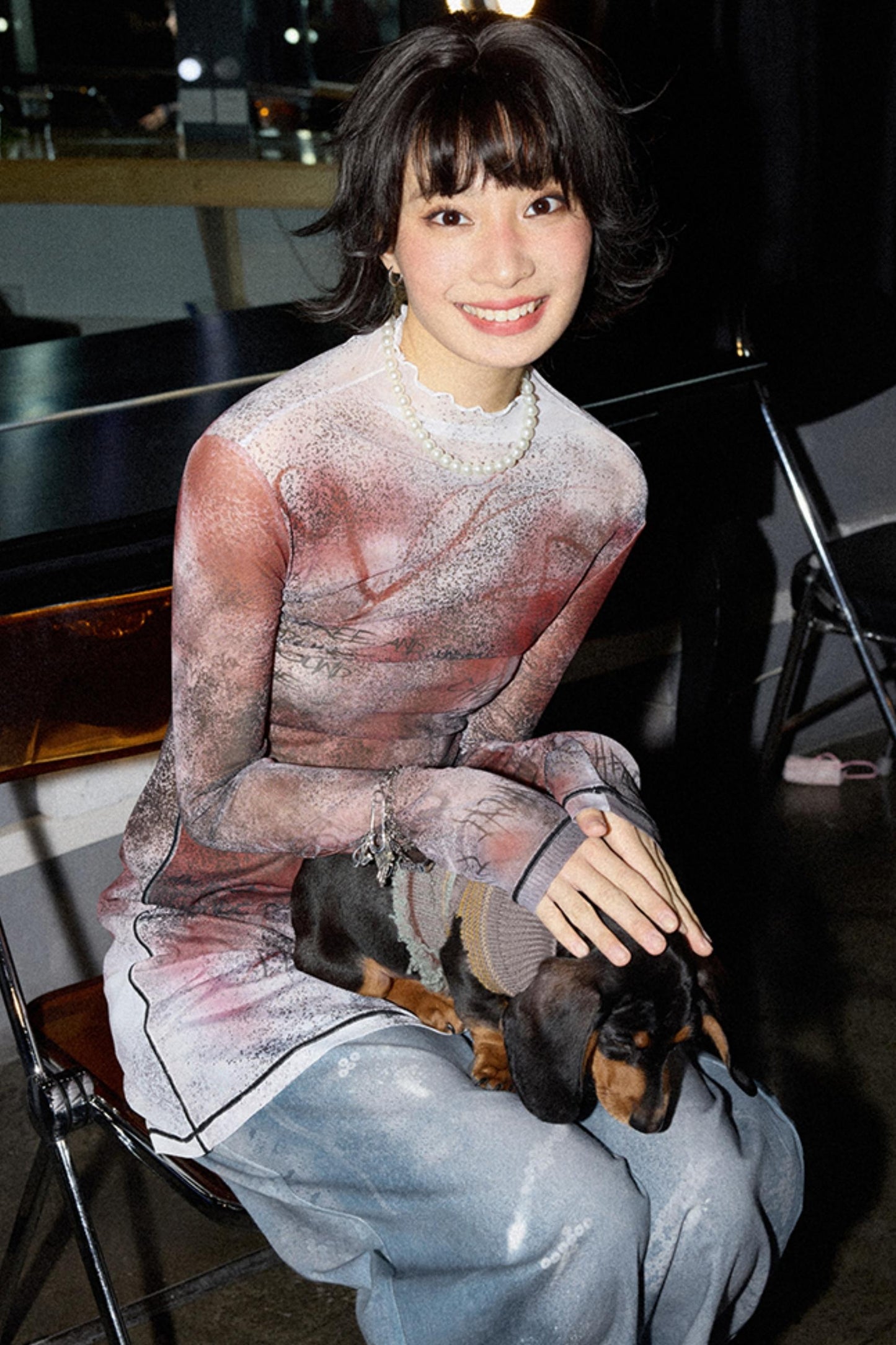 Neon Graffiti Long Sleeve Tee