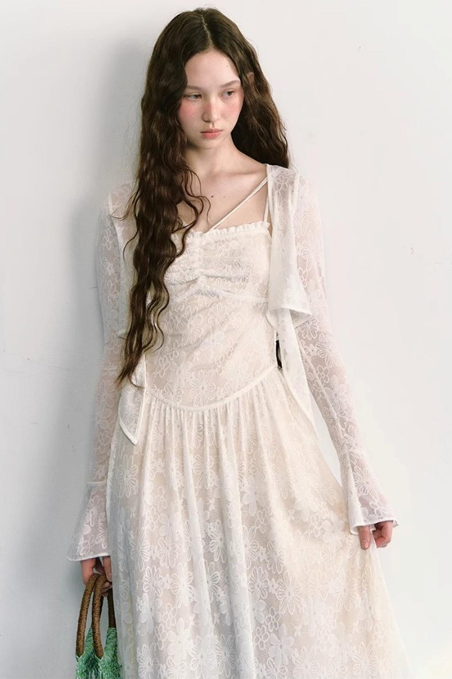 Lace Jacquard Dress Set-Up