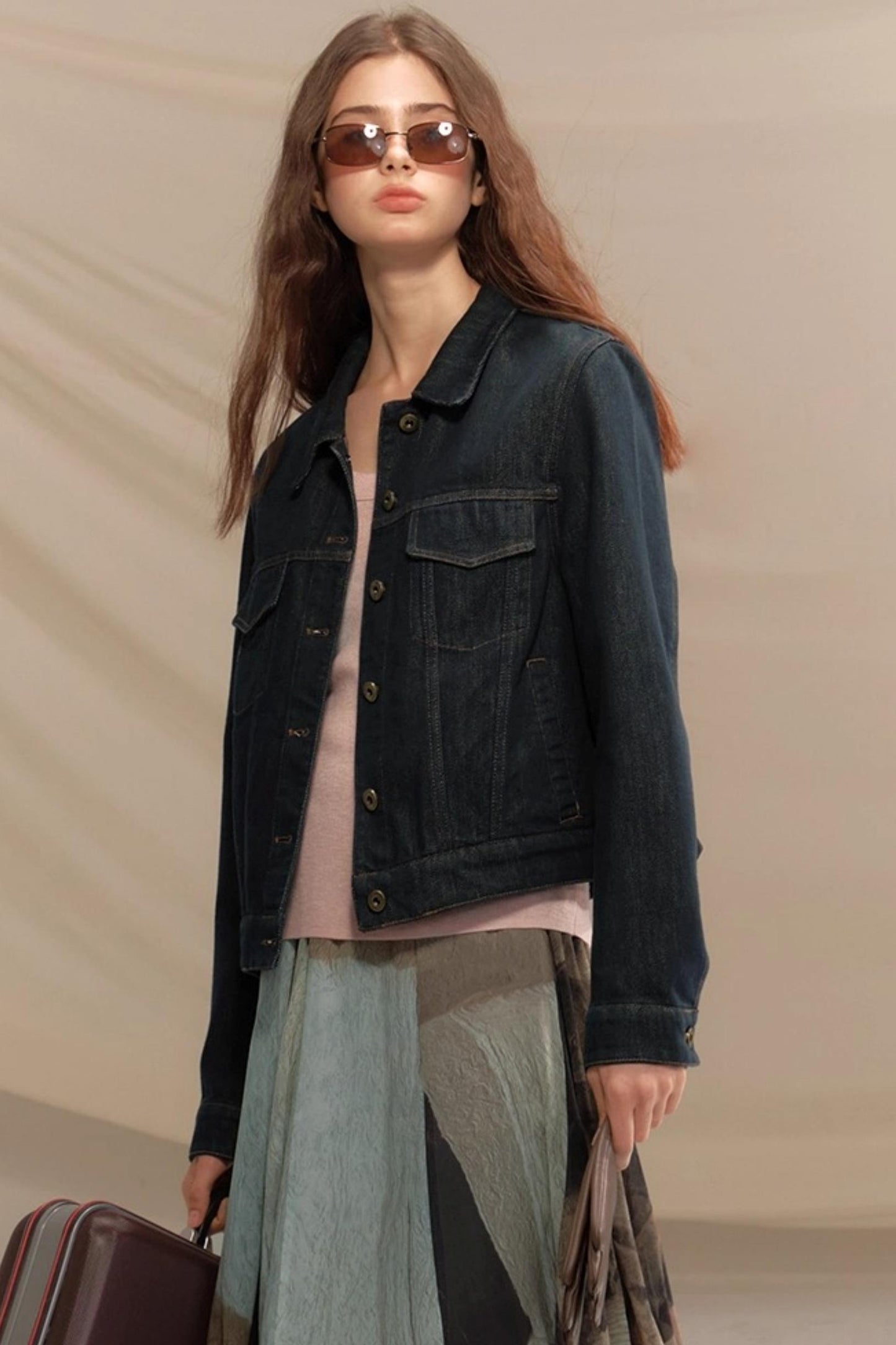 Raw Washed Amber Denim Jacket