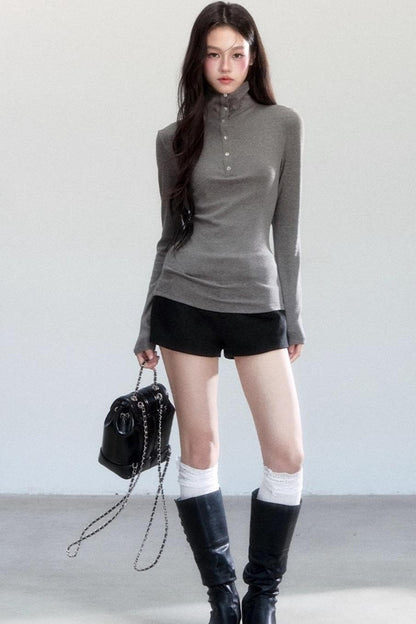 Versatile Tweed  A-Line Shorts