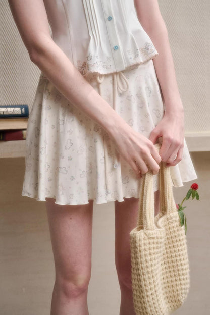 Handmade Embroidered Doll Collar Shirt