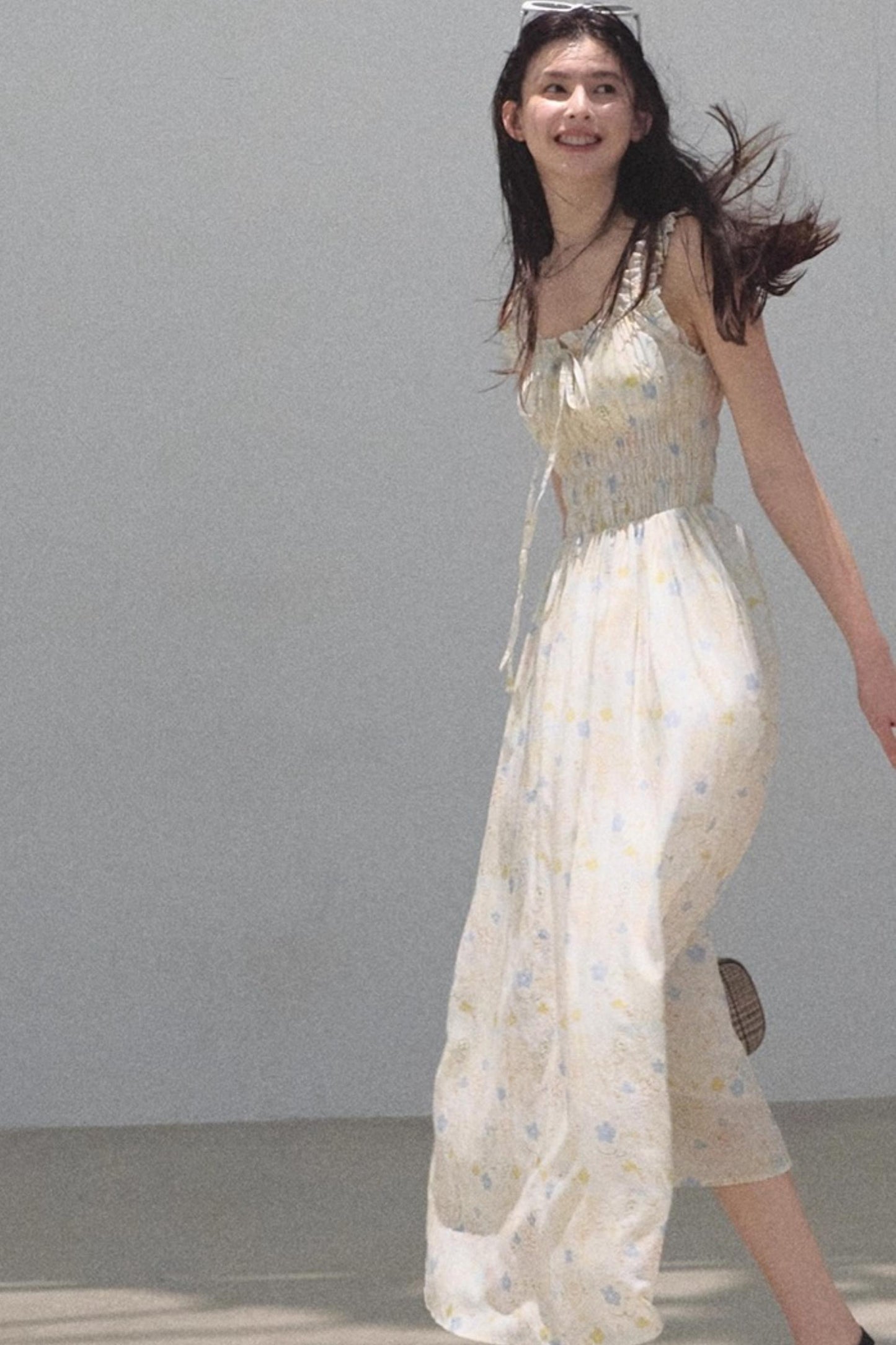 Bubbling Soda Sleeveless Slip Dress