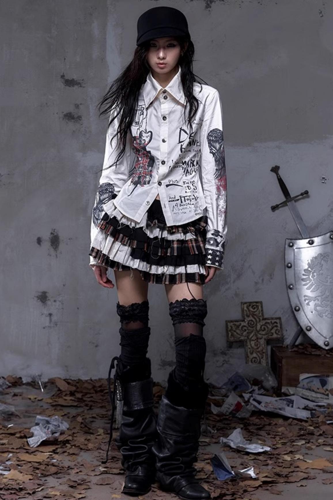 Vintage Rebel Slim Fit Long Sleeve Shirt