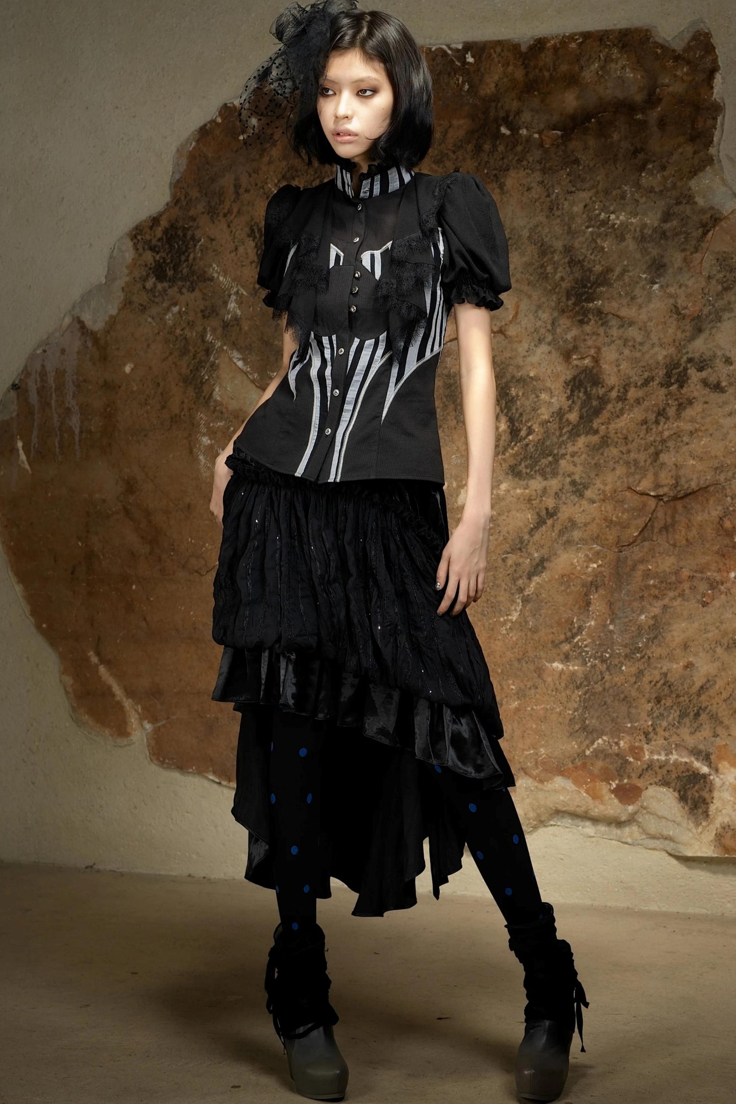 Asymmetrical Retro Tube Skirt