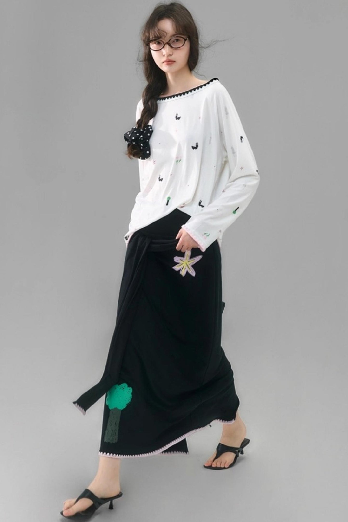 Wilderness Rabbit Crew Neck Top Set-Up