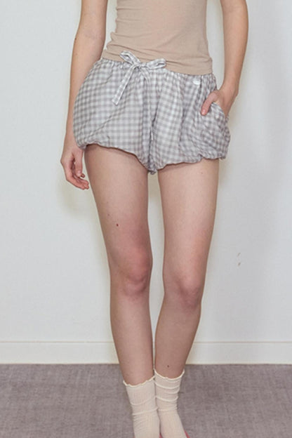 Plaid Silk Blend Suspender Set-Up